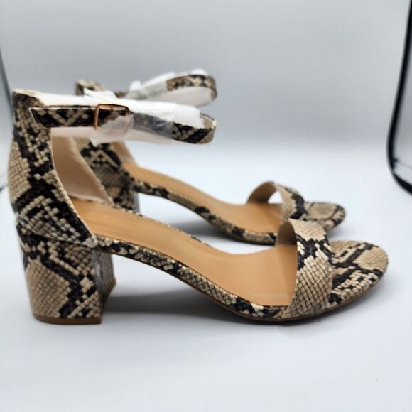 Roolee Headline snakeskin print heels - Picture 1 of 5